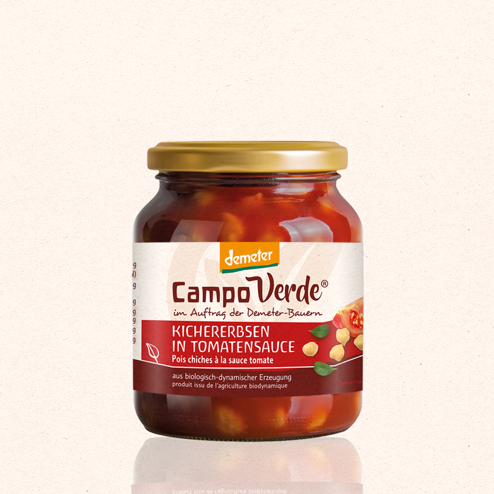 Kichererbsen in Tomatensauce