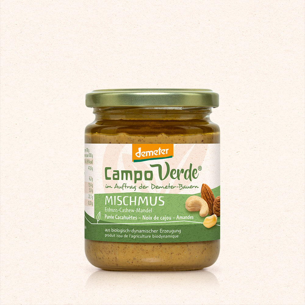 Mischmus Erdnuss-Cashew-Mandel