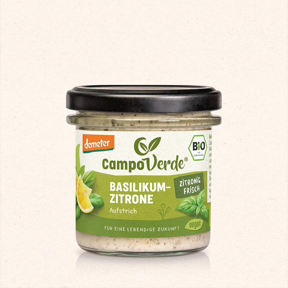 Aufstrich Basilikum-Zitrone